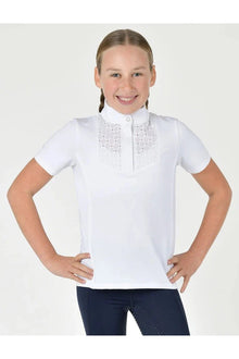  DUBLIN KIDS JADE BRODERIE TRIM COMPETITION TOP