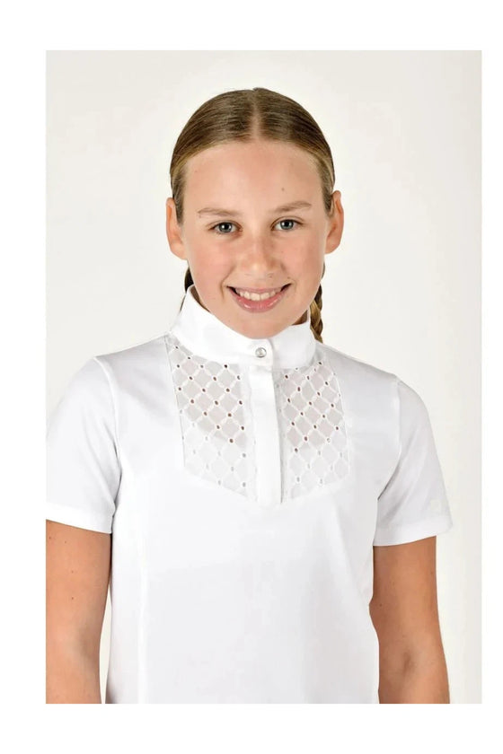 DUBLIN KIDS JADE BRODERIE TRIM COMPETITION TOP