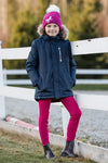 HORZE REMY KIDS PARKA JACKET RED