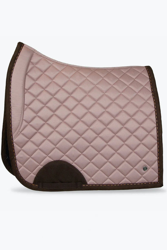 PS OF SWEDEN DRESSAGE SADDLE PAD - BROWN SUEDE BLUSH FULL SIZE